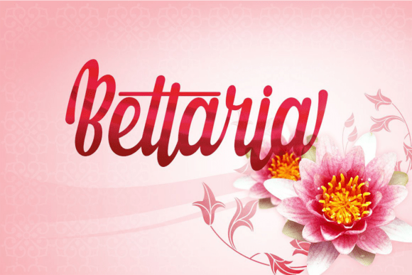 Bettaria: The Playful Script Font for Joyful Branding