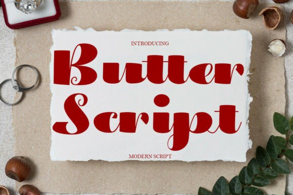 Butter Script: Modern Calligraphy for Elegant Design