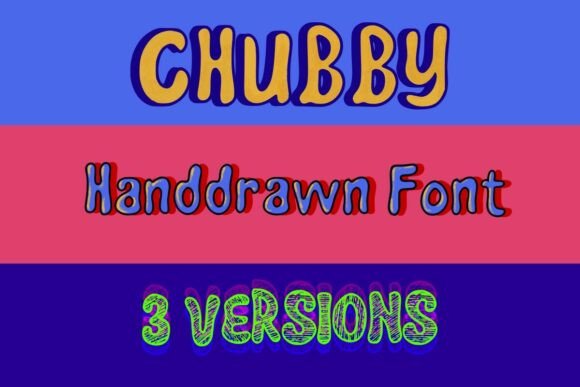 Chubbytextured Regular: A Playful Typeface for Vibrant Design