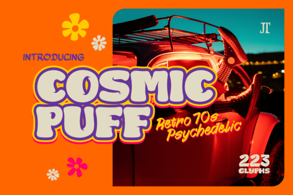 Cosmic Puff: A Groovy Retro Font for Modern Design