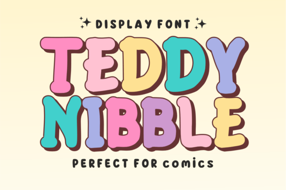 Discover Teddy Nibble: The Cozy Display Font for Modern Branding