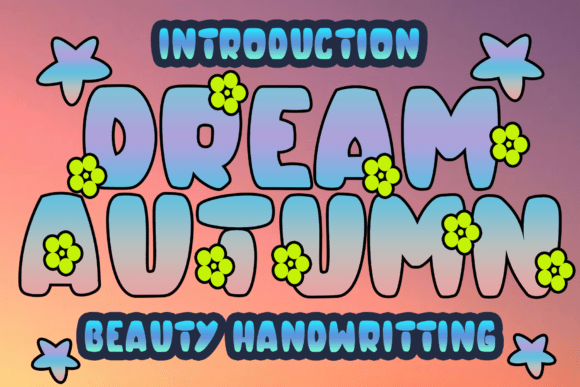 Embrace Groovy Charm: The Dream Autumn Display Font