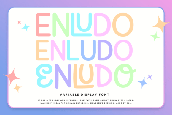 Enludo Duo: A Typeface for Playful and Professional Design
