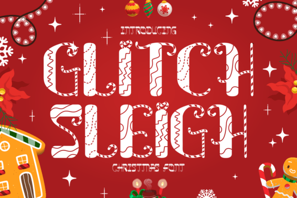 Glitch Sleigh: The Whimsical Holiday Font for Festive Design