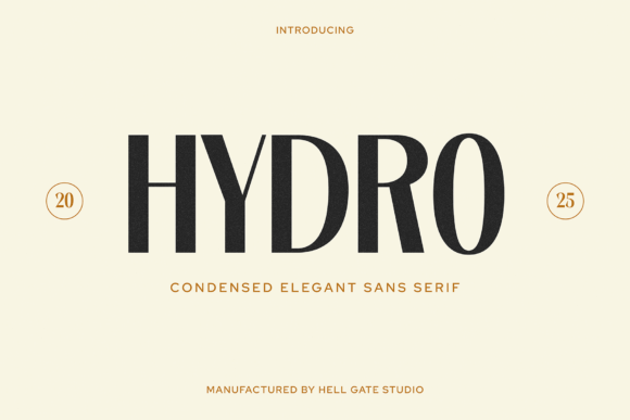Hydro Font: Condensed Elegance for Modern Design