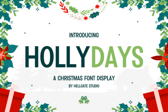 Step Into the Festive Season with the HollyDays Christmas Display Font