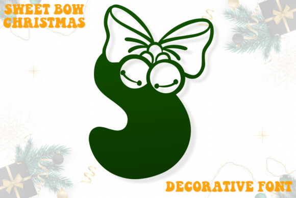 Sweet Bow Christmas: Crafting Festive Visuals with Whimsical Typography