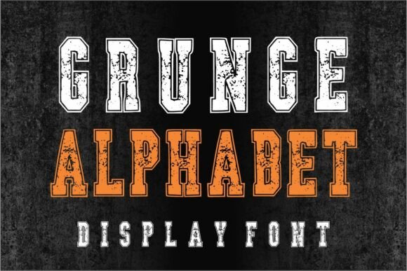 Unleash Raw Authenticity with the Grunge Alphabet Font