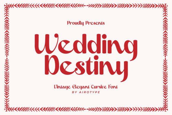 Wedding Destiny: A Typeface That Balances Elegance and Approachability